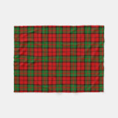 Scottish Clan Dunbar Tartan Pset Fleece Deken (Voorkant (Horizontaal))