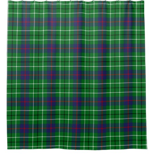 Scottish Clan Duncan Tartan Pset Douchegordijn (Voorkant)