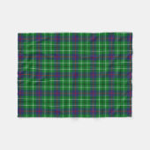 Scottish Clan Duncan Tartan Pset Fleece Deken (Voorkant (Horizontaal))