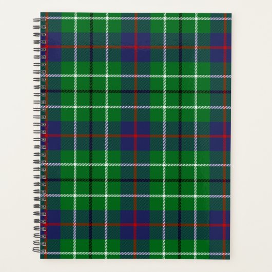 Scottish Clan Duncan Tartan Pset Planner (Voorkant)