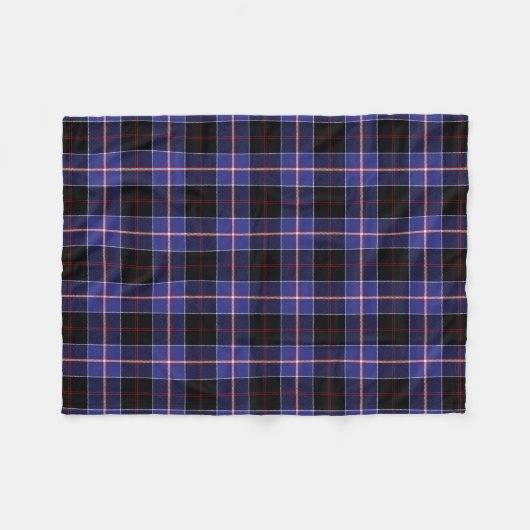 Scottish Clan Dunlap Tartan Pset Fleece Deken (Voorkant (Horizontaal))