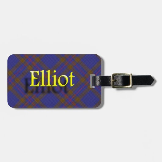 Scottish Clan Elliot Bagagelabel (Voorkant horizontaal)