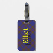 Scottish Clan Elliot Bagagelabel (Achterkant verticaal)