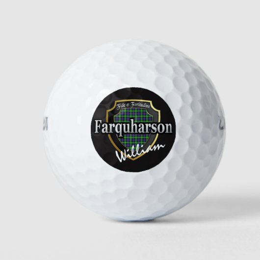 Scottish Clan Farquharson Personaliseer Jouw naam Golfballen (Voorkant)