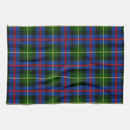 Scottish Clan Farquharson Tartan Pset Theedoek (Horizontaal)
