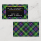Scottish Clan Farquharson Tartan Pset Visitekaartje (Voorkant / Achterkant)