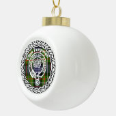 Scottish Clan Ferguson Tartan en Crest Keramische Bal Ornament (Rechts)