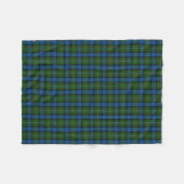 Scottish Clan Fergusson Ferguson Classic Tartan Fleece Deken (Voorkant (Horizontaal))