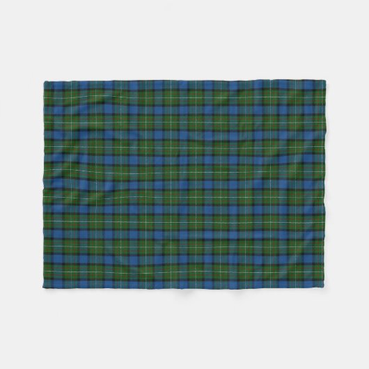 Scottish Clan Fergusson Ferguson Classic Tartan Fleece Deken (Voorkant (Horizontaal))