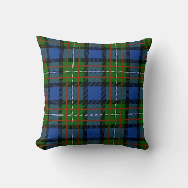Scottish Clan Fergusson Tartan Pset Kussen (Voorkant)