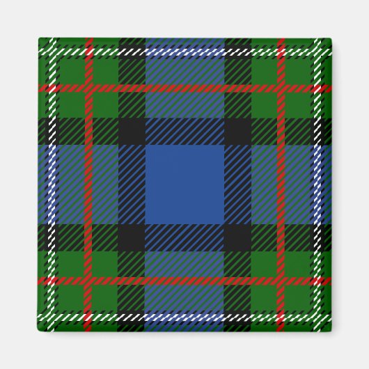 Scottish Clan Fergusson Tartan Pset Magneet (Voorkant)