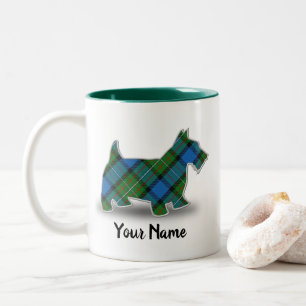 Scottish Clan Fergusson Tartan Scottish Terrier Tweekleurige Koffiemok