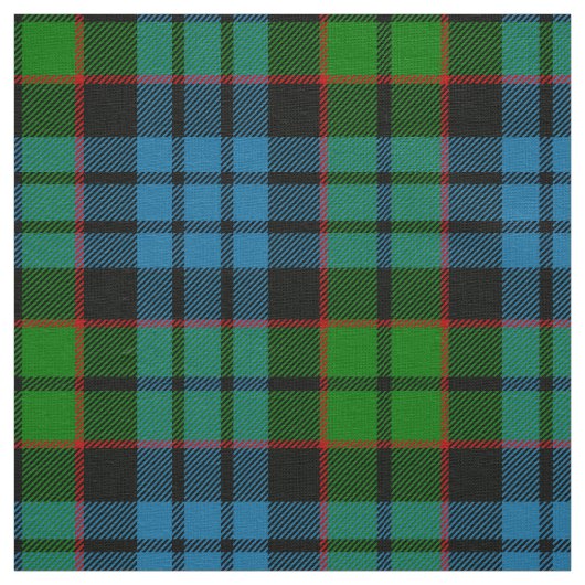Scottish Clan Fletcher Tartan Pset Stof (Swatch)