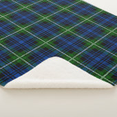 Scottish Clan Forbes Tartan Pset Sherpa Deken (3/4)