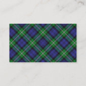 Scottish Clan Forbes Tartan Pset Visitekaartje (Achterkant)