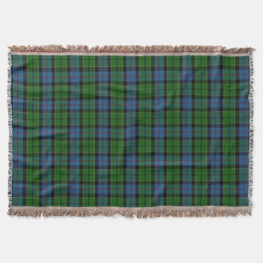 Scottish Clan Forsyth Forsythe Tartan Deken (Voorkant)