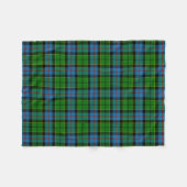 Scottish Clan Forsyth Tartan Pset Fleece Deken (Voorkant (Horizontaal))