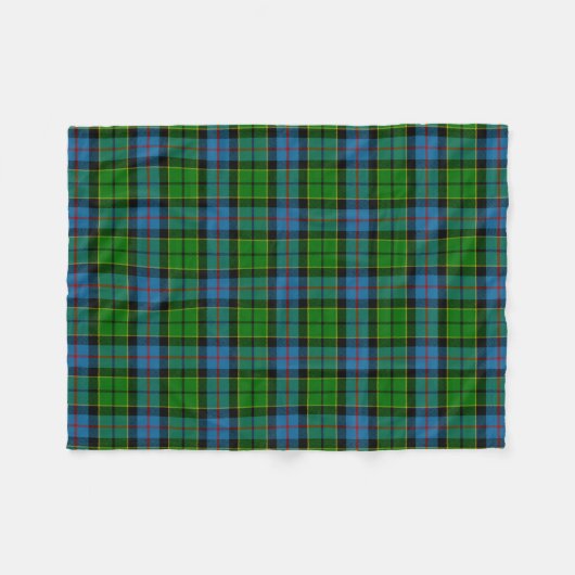 Scottish Clan Forsyth Tartan Pset Fleece Deken (Voorkant (Horizontaal))