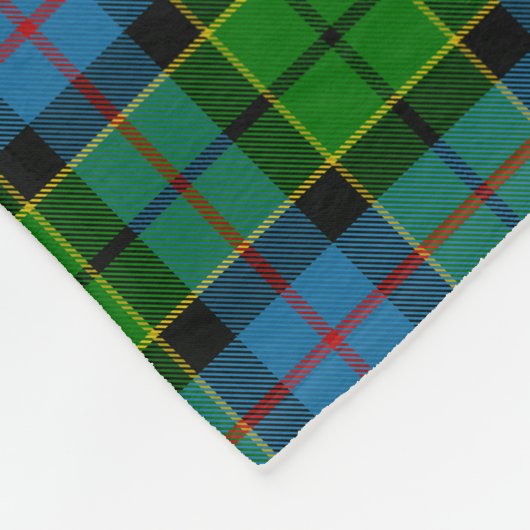 Scottish Clan Forsyth Tartan Pset Fleece Deken (Hoek)