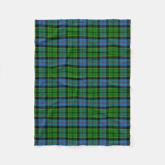 Scottish Clan Forsyth Tartan Pset Fleece Deken (Voorkant)