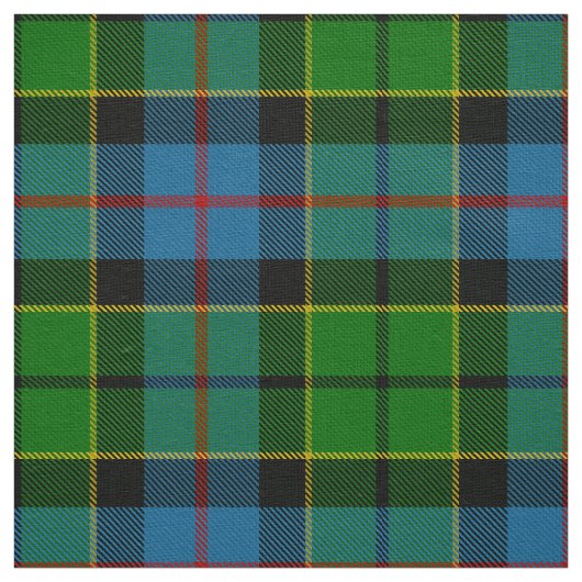 Scottish Clan Forsyth Tartan Pset Stof (Swatch)