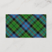 Scottish Clan Forsyth Tartan Pset Visitekaartje (Achterkant)