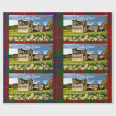 Scottish Clan Fraser Castle Tartan Wrapping Paper Cadeaupapier (Vlak)