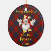 Scottish Clan Fraser kerstornament Keramisch Ornament (Links)