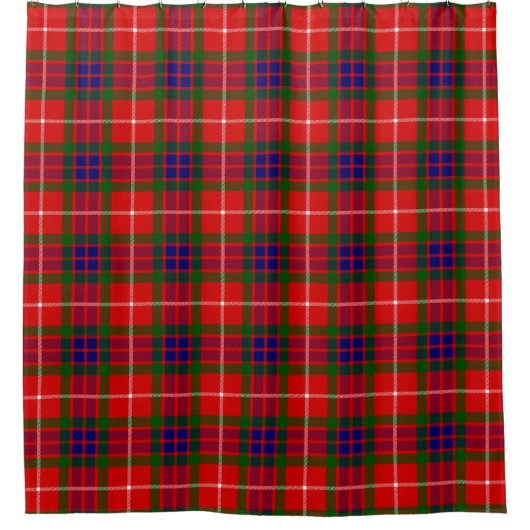 Scottish Clan Fraser of Lovat Tartan Pset Douchegordijn (Voorkant)