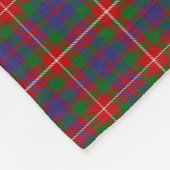 Scottish Clan Fraser of Lovat Tartan Pset Fleece Deken (Hoek)