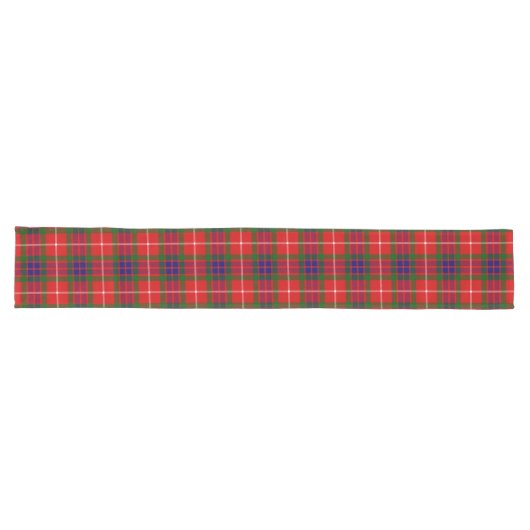 Scottish Clan Fraser of Lovat Tartan Pset Lange Tafelloper (Horizontaal)