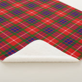 Scottish Clan Fraser of Lovat Tartan Pset Sherpa Deken (3/4)