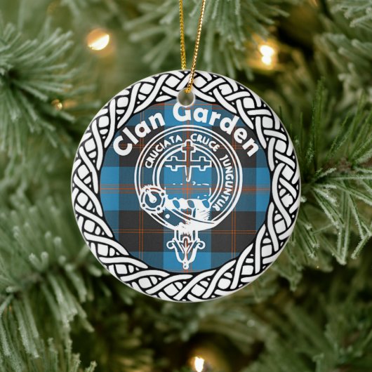 Scottish Clan Garden Tartan en Crest Keramisch Ornament (Boom)
