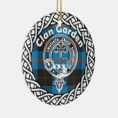 Scottish Clan Garden Tartan en Crest Keramisch Ornament (Rechts)