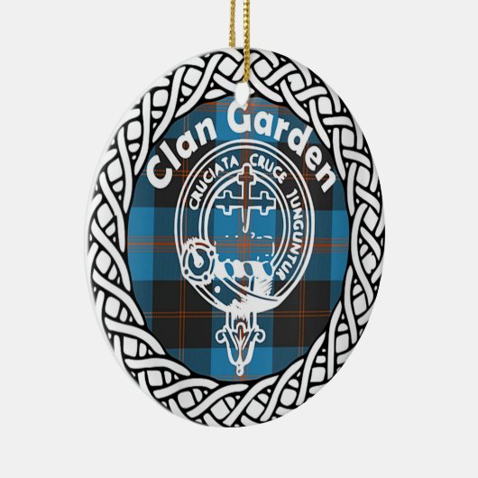 Scottish Clan Garden Tartan en Crest Keramisch Ornament (Rechts)