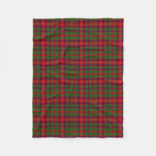 Scottish Clan Geddes Tartan Pset Fleece Deken (Voorkant)