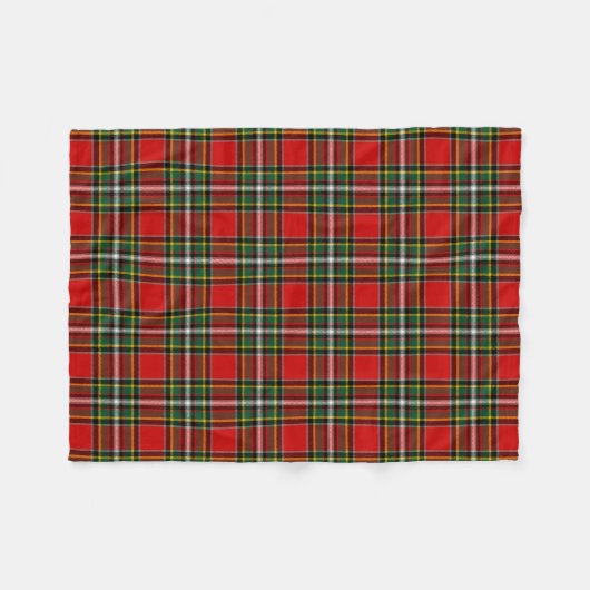 Scottish Clan Gillespie Tartan Pset Fleece Deken (Voorkant (Horizontaal))