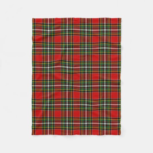 Scottish Clan Gillespie Tartan Pset Fleece Deken (Voorkant)