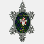 Scottish Clan Gordon Kerstornament Tin Sneeuwvlok Ornament (Links)