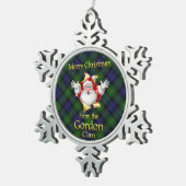 Scottish Clan Gordon Kerstornament Tin Sneeuwvlok Ornament (Rechts)
