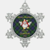 Scottish Clan Gordon Kerstornament Tin Sneeuwvlok Ornament (Voorkant)