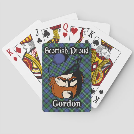 Scottish Clan Gordon Tartan Deck Speelkaarten (Achterkant)