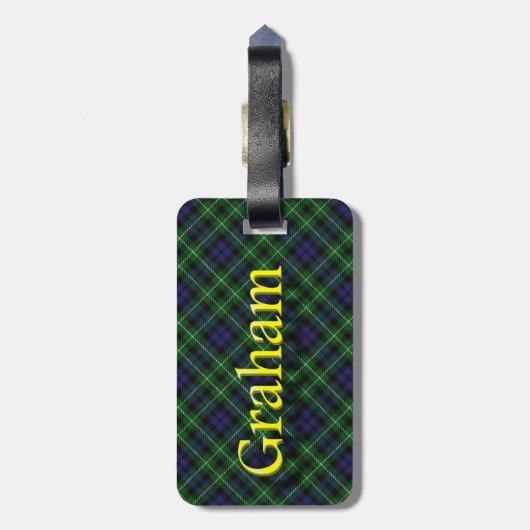 Scottish Clan Graham Bagagelabel (Achterkant verticaal)