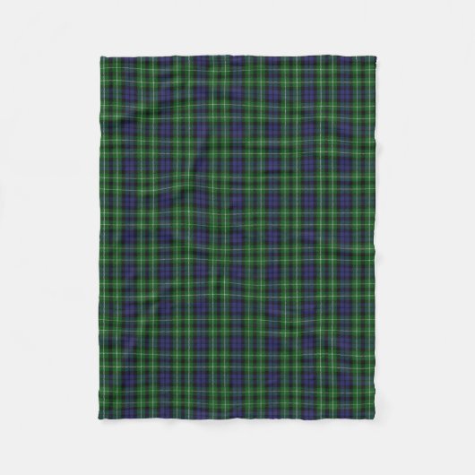 Scottish Clan Graham Classic Tartan Fleece Deken (Voorkant)