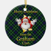Scottish Clan Graham Kerstornament Keramisch Ornament (Voorkant)