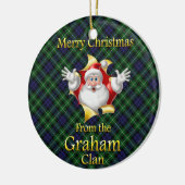 Scottish Clan Graham Kerstornament Keramisch Ornament (Links)