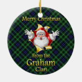 Scottish Clan Graham Kerstornament Keramisch Ornament (Achterkant)
