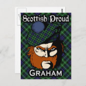 Scottish Clan Graham Tartan Briefkaart (Voorkant / Achterkant)