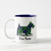 Scottish Clan Graham Tartan Scottish Terrier Tweekleurige Koffiemok (Links)