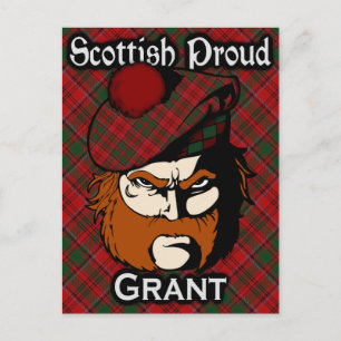 Scottish Clan Grant Tartan Briefkaart